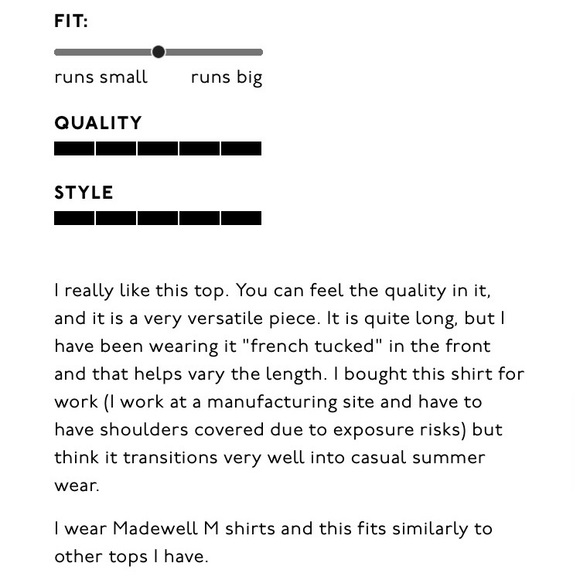 SOLD✨ Madewell •Novella Popover Tunic Top - Picture 6 of 15